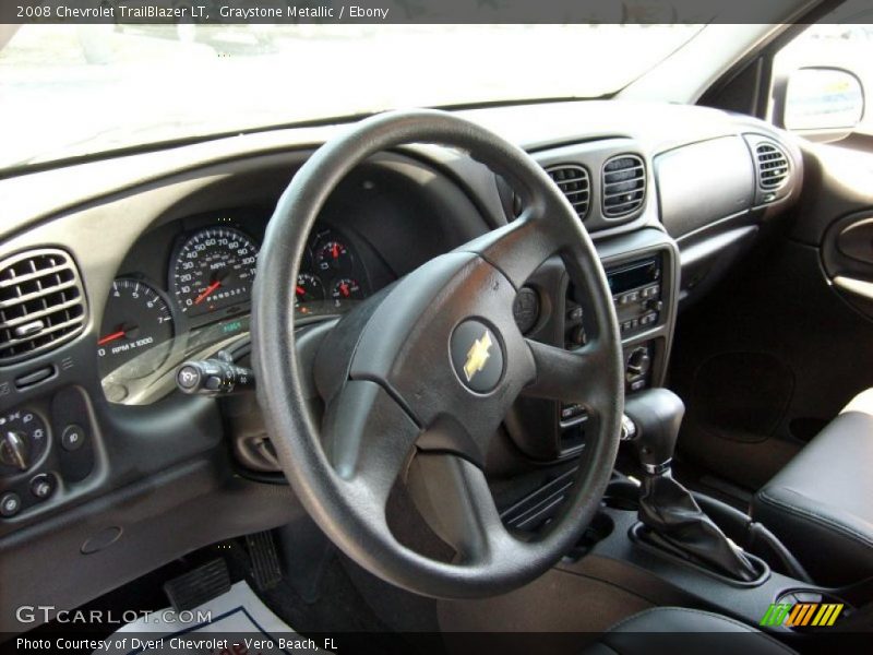 Graystone Metallic / Ebony 2008 Chevrolet TrailBlazer LT