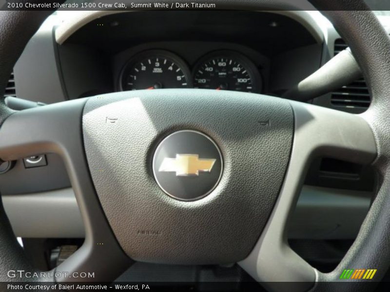 Summit White / Dark Titanium 2010 Chevrolet Silverado 1500 Crew Cab