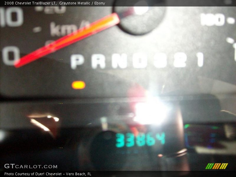 Graystone Metallic / Ebony 2008 Chevrolet TrailBlazer LT