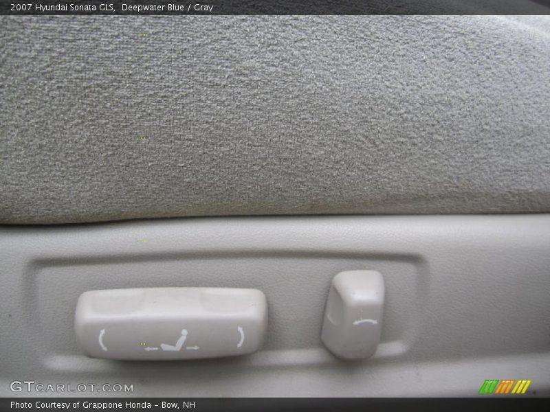 Deepwater Blue / Gray 2007 Hyundai Sonata GLS