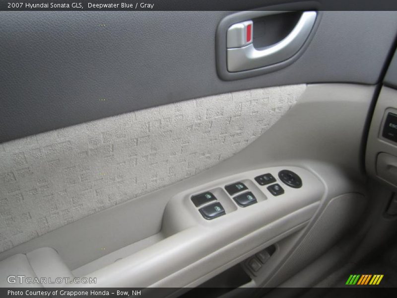 Deepwater Blue / Gray 2007 Hyundai Sonata GLS