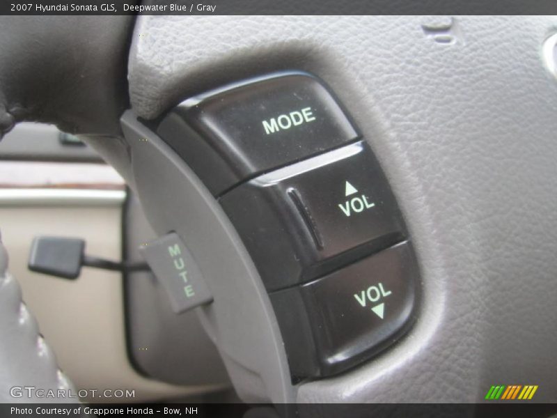 Deepwater Blue / Gray 2007 Hyundai Sonata GLS