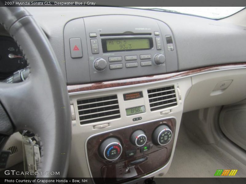 Deepwater Blue / Gray 2007 Hyundai Sonata GLS