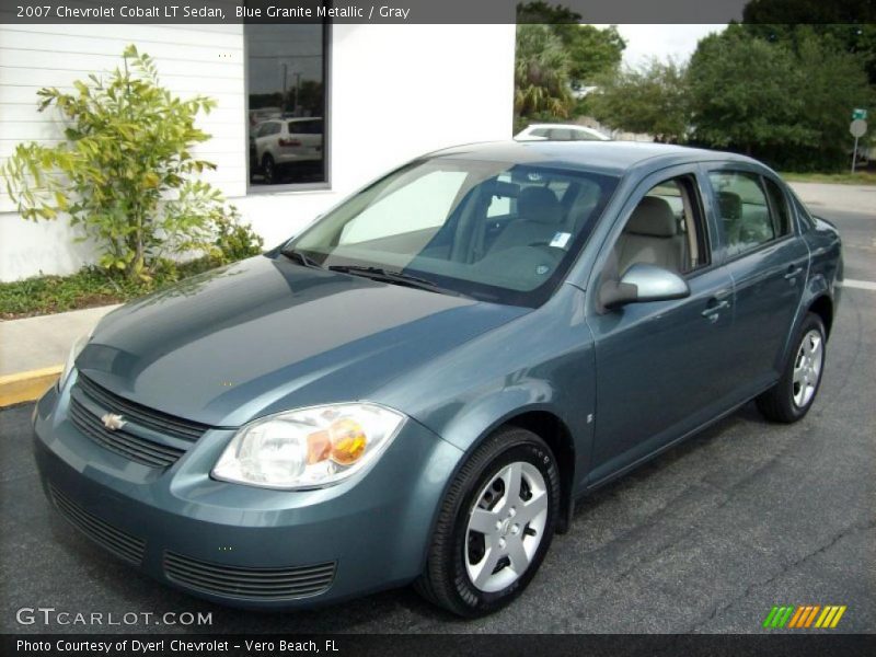 Blue Granite Metallic / Gray 2007 Chevrolet Cobalt LT Sedan