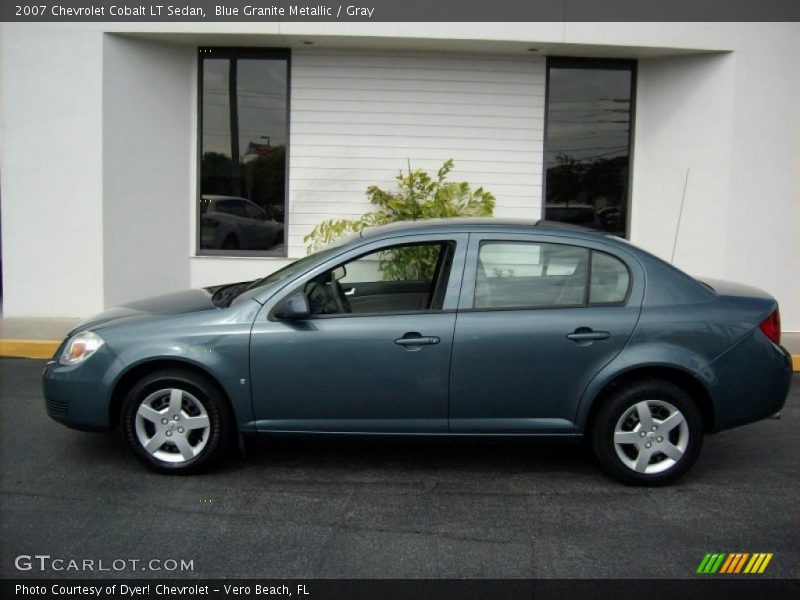 Blue Granite Metallic / Gray 2007 Chevrolet Cobalt LT Sedan