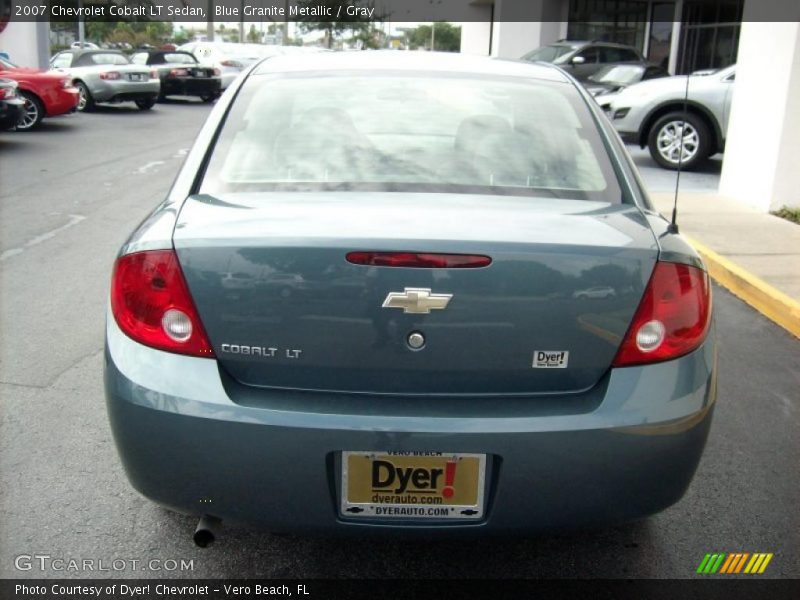 Blue Granite Metallic / Gray 2007 Chevrolet Cobalt LT Sedan