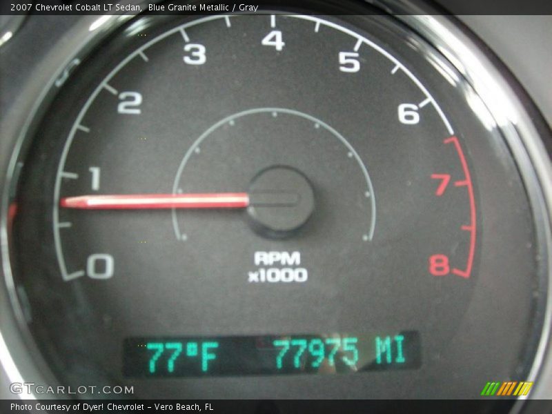 Blue Granite Metallic / Gray 2007 Chevrolet Cobalt LT Sedan
