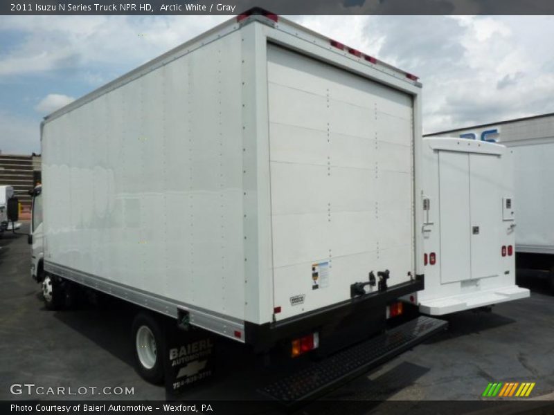 Arctic White / Gray 2011 Isuzu N Series Truck NPR HD