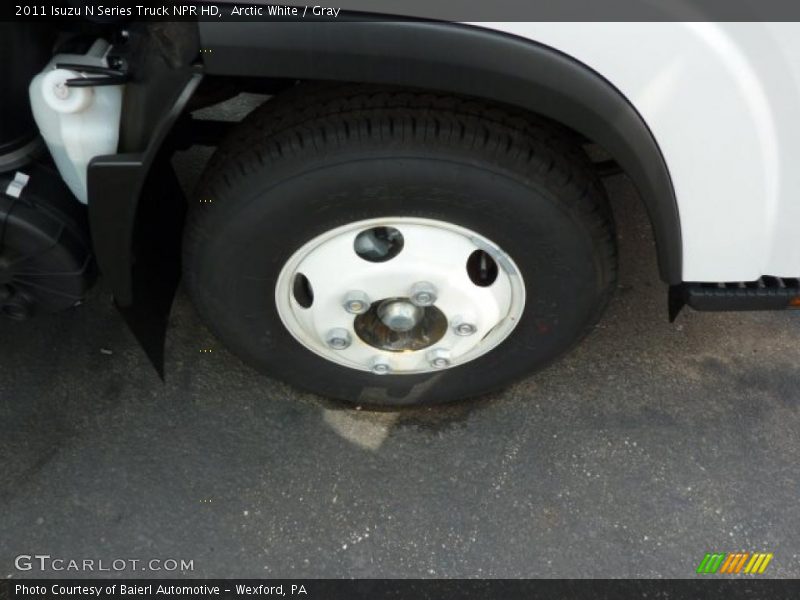 Arctic White / Gray 2011 Isuzu N Series Truck NPR HD