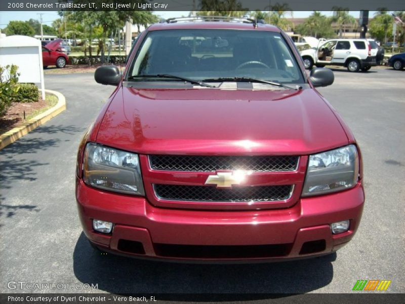 Red Jewel / Light Gray 2008 Chevrolet TrailBlazer LT