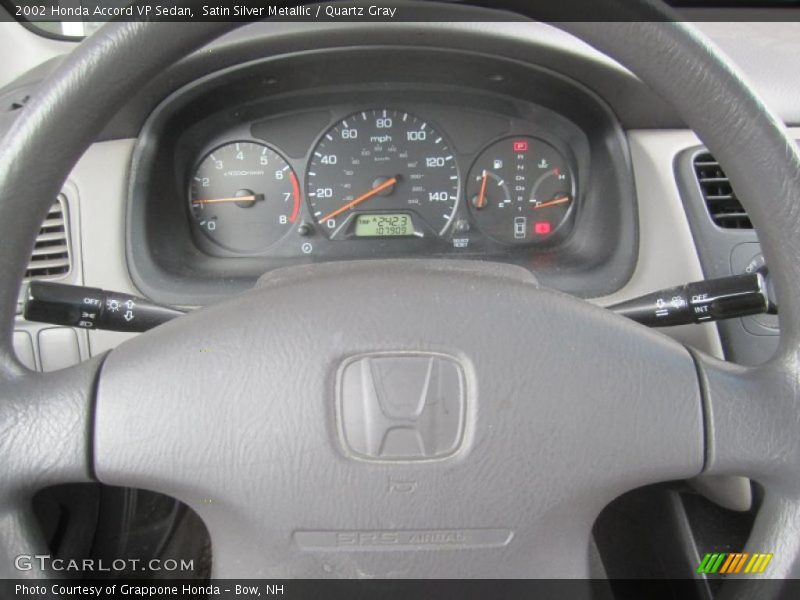 Satin Silver Metallic / Quartz Gray 2002 Honda Accord VP Sedan