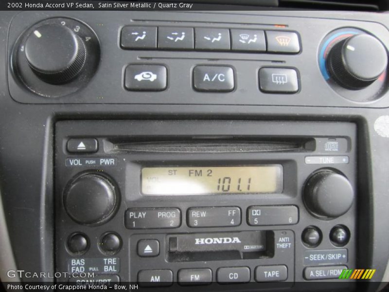 Controls of 2002 Accord VP Sedan