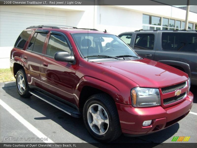 Red Jewel / Light Gray 2008 Chevrolet TrailBlazer LT