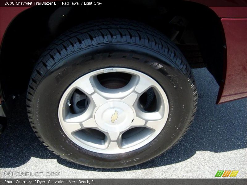 Red Jewel / Light Gray 2008 Chevrolet TrailBlazer LT