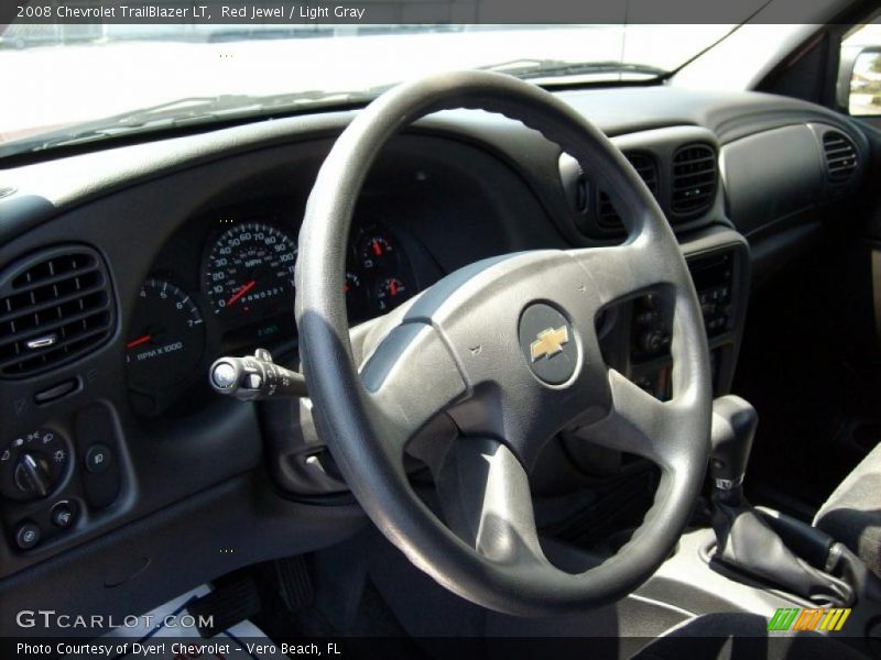 Red Jewel / Light Gray 2008 Chevrolet TrailBlazer LT