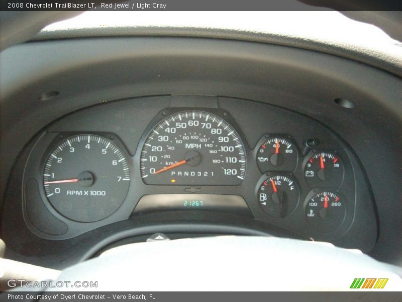 Red Jewel / Light Gray 2008 Chevrolet TrailBlazer LT