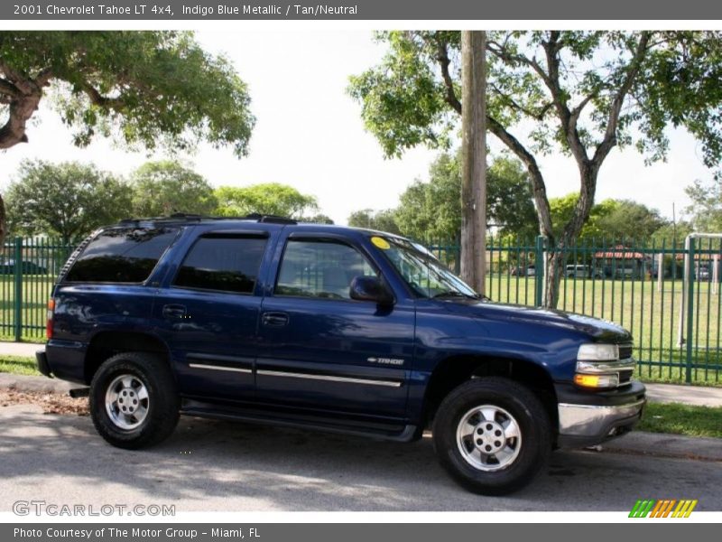 Indigo Blue Metallic / Tan/Neutral 2001 Chevrolet Tahoe LT 4x4