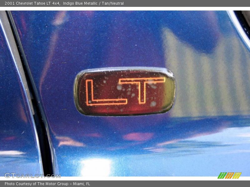 Indigo Blue Metallic / Tan/Neutral 2001 Chevrolet Tahoe LT 4x4