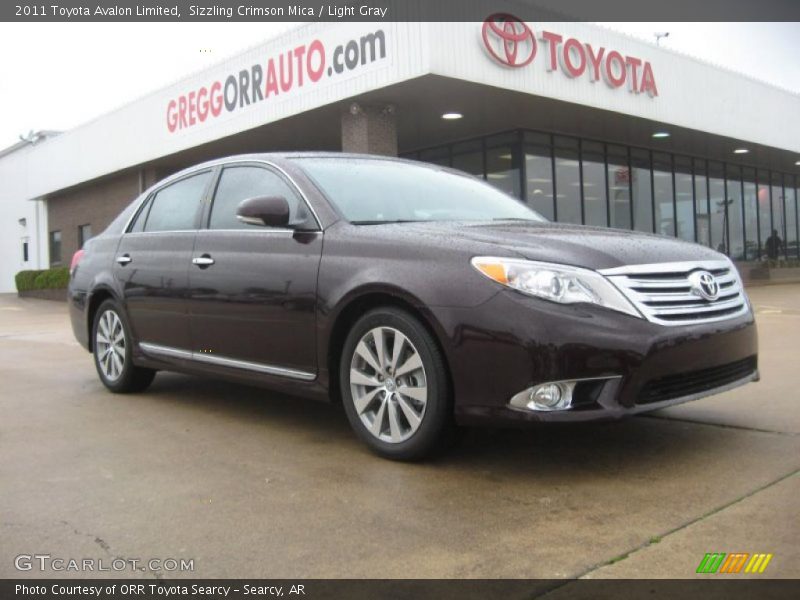 Sizzling Crimson Mica / Light Gray 2011 Toyota Avalon Limited