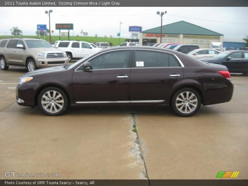 Sizzling Crimson Mica / Light Gray 2011 Toyota Avalon Limited