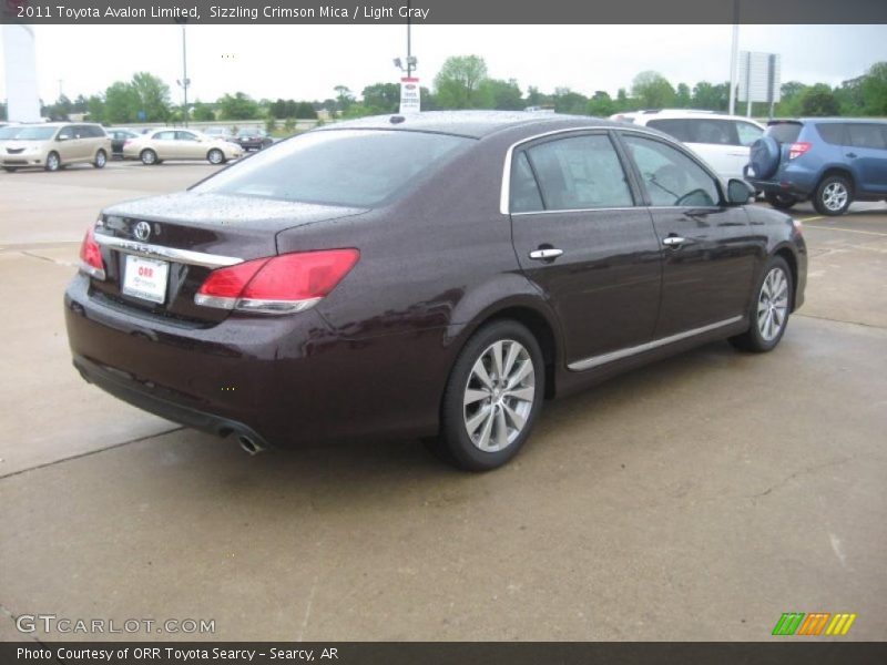 Sizzling Crimson Mica / Light Gray 2011 Toyota Avalon Limited