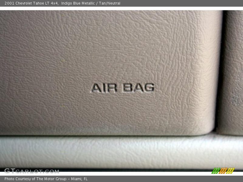 Indigo Blue Metallic / Tan/Neutral 2001 Chevrolet Tahoe LT 4x4