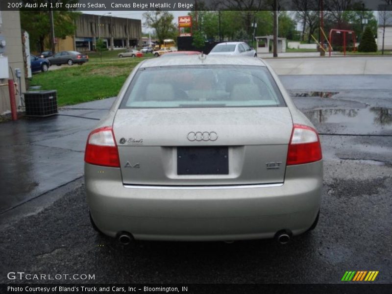 Canvas Beige Metallic / Beige 2005 Audi A4 1.8T quattro Sedan