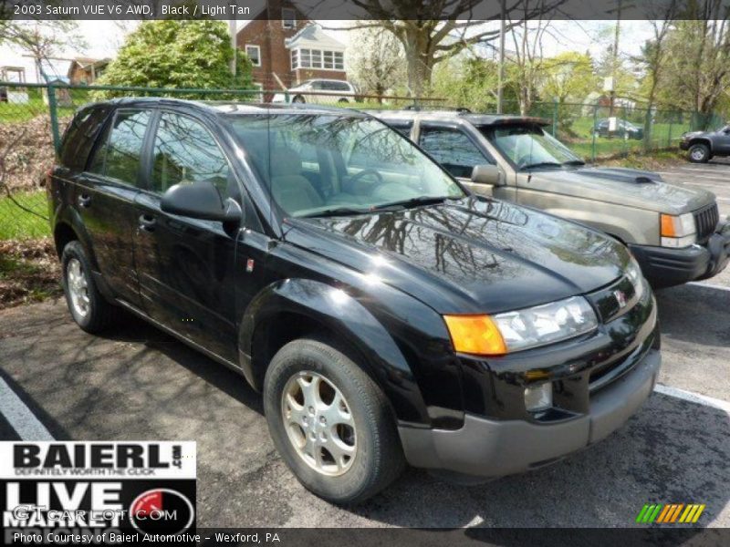 Black / Light Tan 2003 Saturn VUE V6 AWD