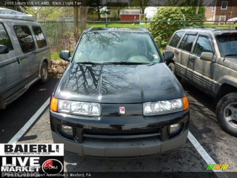 Black / Light Tan 2003 Saturn VUE V6 AWD