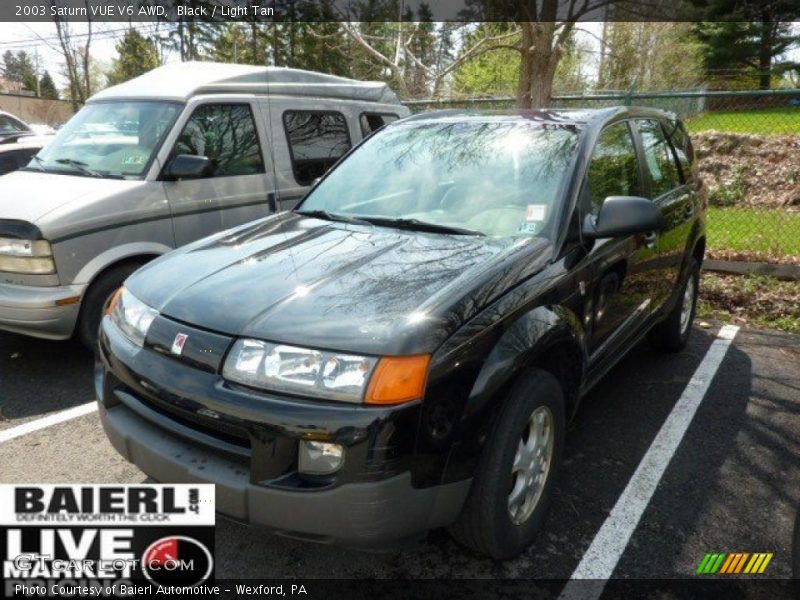 Black / Light Tan 2003 Saturn VUE V6 AWD