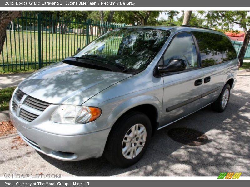 Butane Blue Pearl / Medium Slate Gray 2005 Dodge Grand Caravan SE