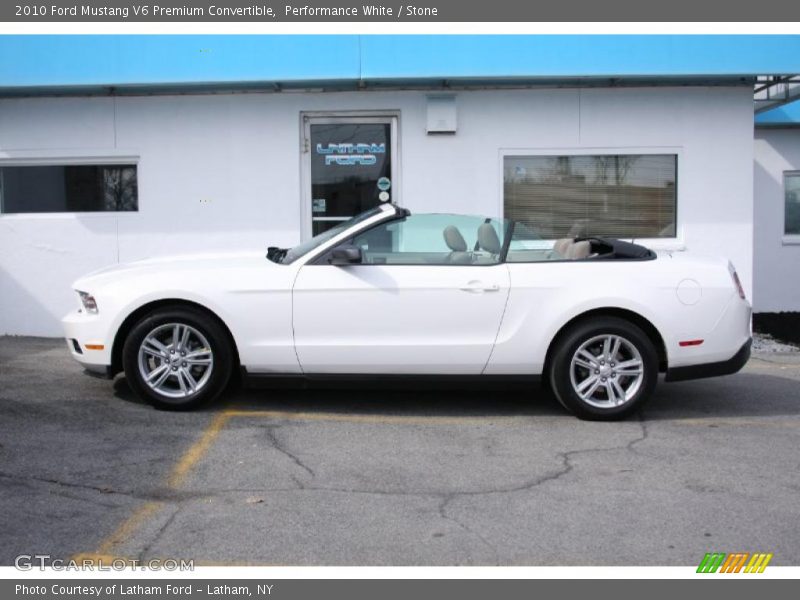 Performance White / Stone 2010 Ford Mustang V6 Premium Convertible