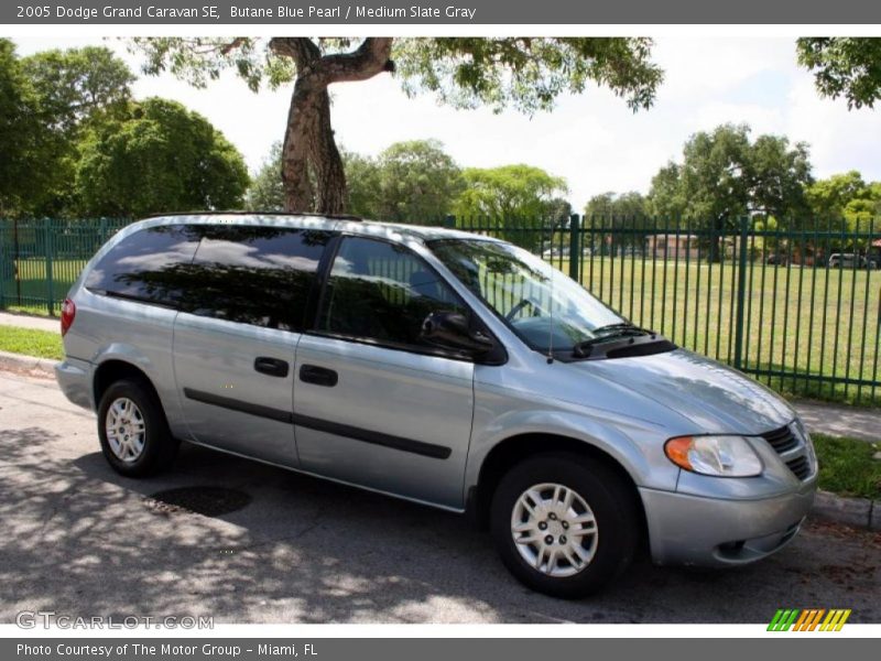 Butane Blue Pearl / Medium Slate Gray 2005 Dodge Grand Caravan SE