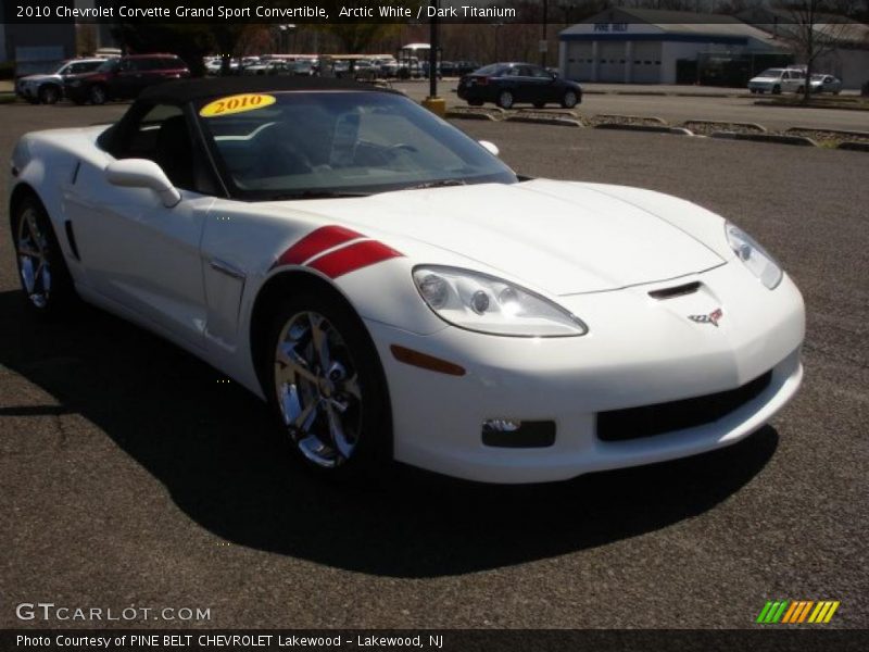 Arctic White / Dark Titanium 2010 Chevrolet Corvette Grand Sport Convertible