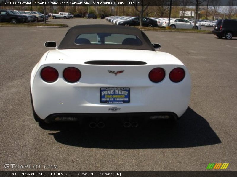 Arctic White / Dark Titanium 2010 Chevrolet Corvette Grand Sport Convertible