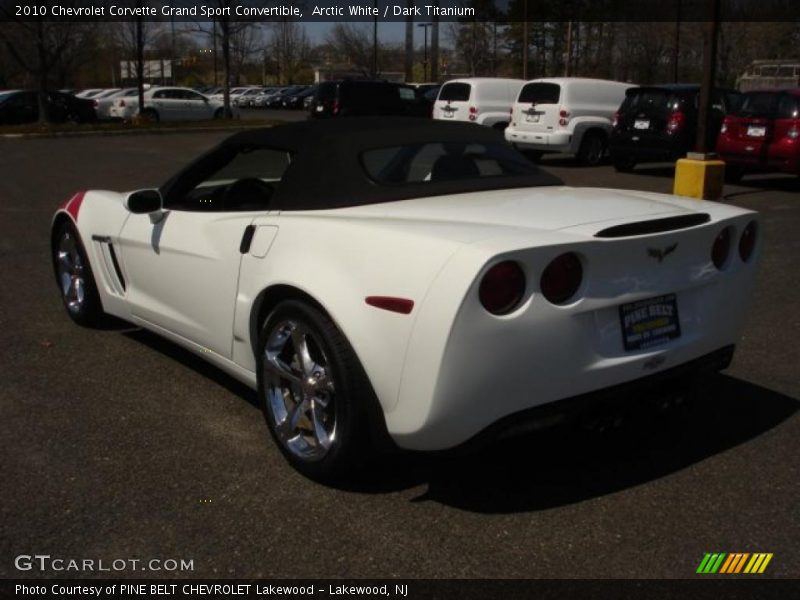 Arctic White / Dark Titanium 2010 Chevrolet Corvette Grand Sport Convertible