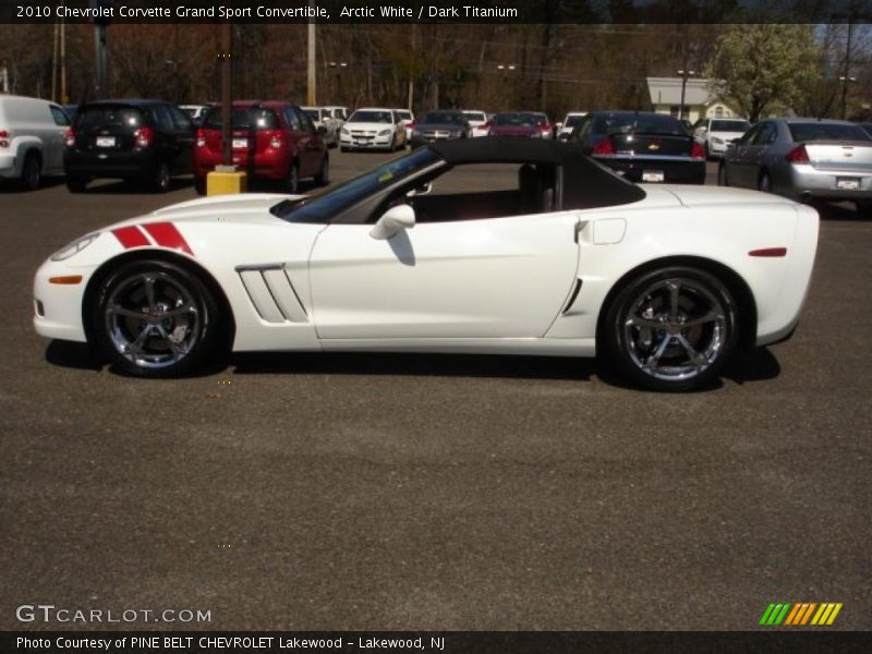 Arctic White / Dark Titanium 2010 Chevrolet Corvette Grand Sport Convertible