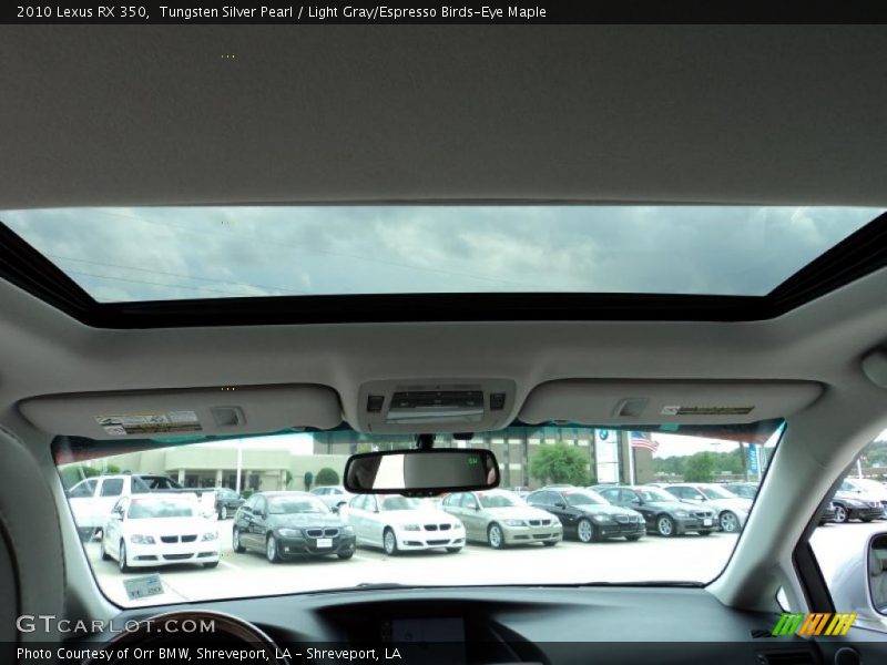 Sunroof of 2010 RX 350