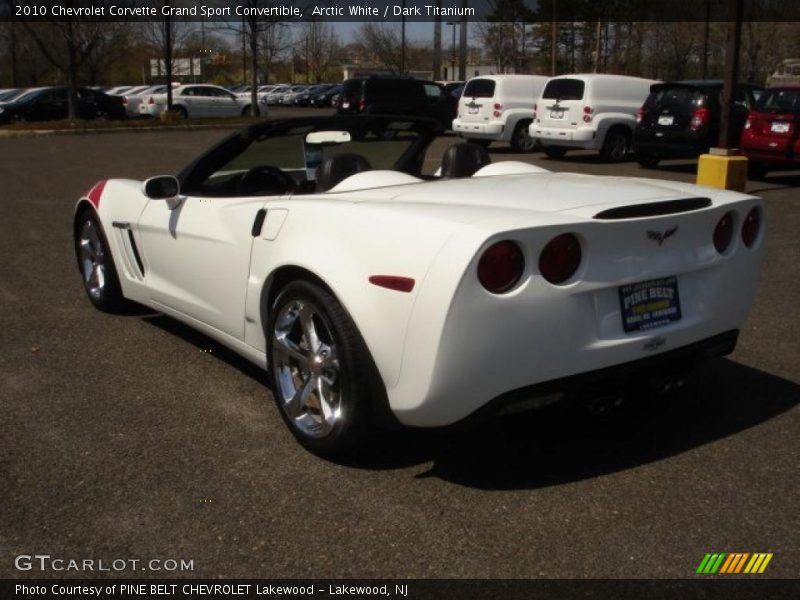 Arctic White / Dark Titanium 2010 Chevrolet Corvette Grand Sport Convertible