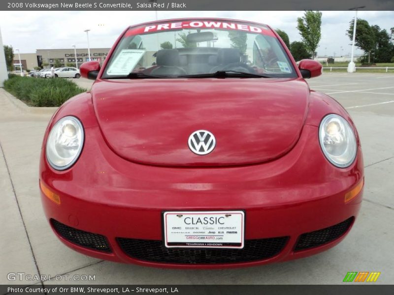 Salsa Red / Black 2008 Volkswagen New Beetle S Convertible