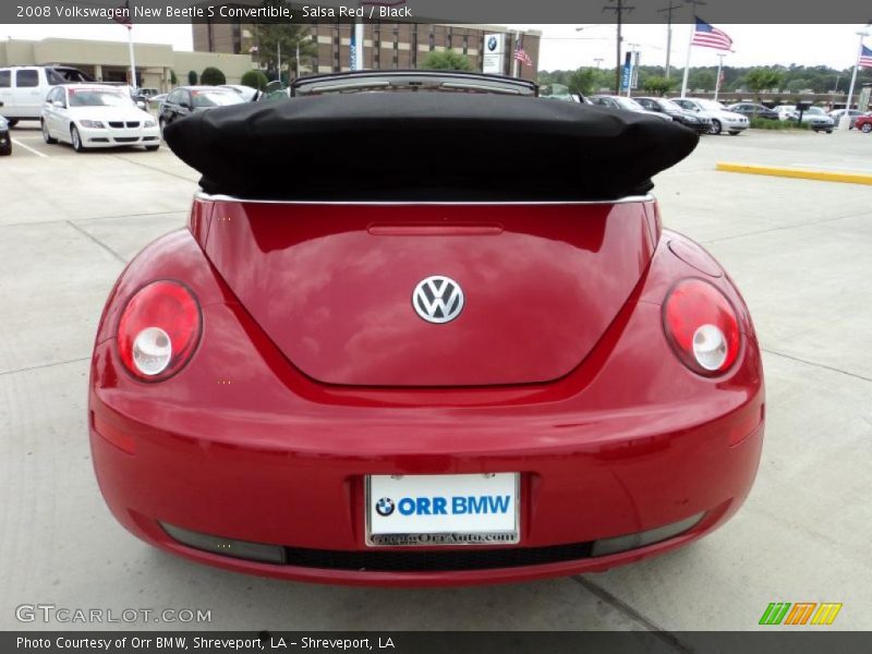 Salsa Red / Black 2008 Volkswagen New Beetle S Convertible