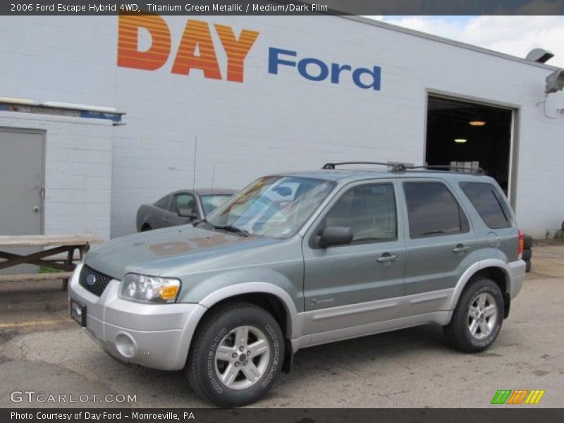 Titanium Green Metallic / Medium/Dark Flint 2006 Ford Escape Hybrid 4WD