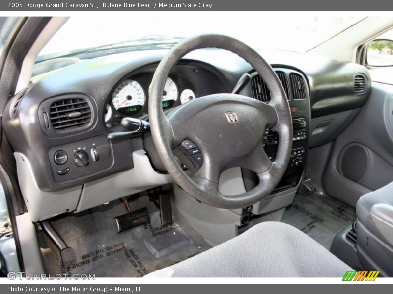 Butane Blue Pearl / Medium Slate Gray 2005 Dodge Grand Caravan SE