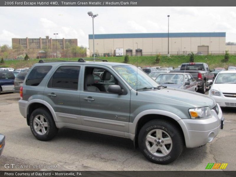 Titanium Green Metallic / Medium/Dark Flint 2006 Ford Escape Hybrid 4WD