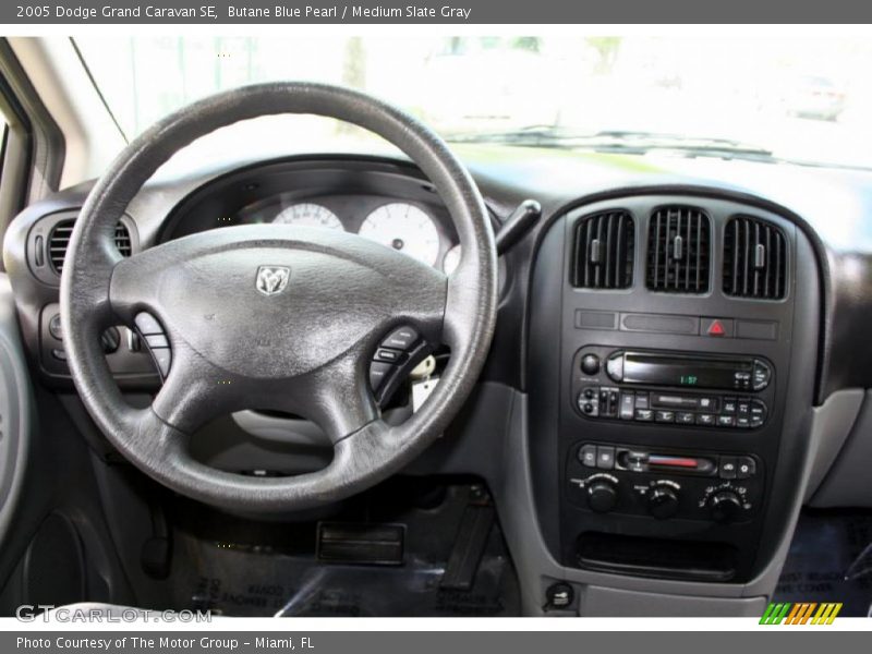 Butane Blue Pearl / Medium Slate Gray 2005 Dodge Grand Caravan SE