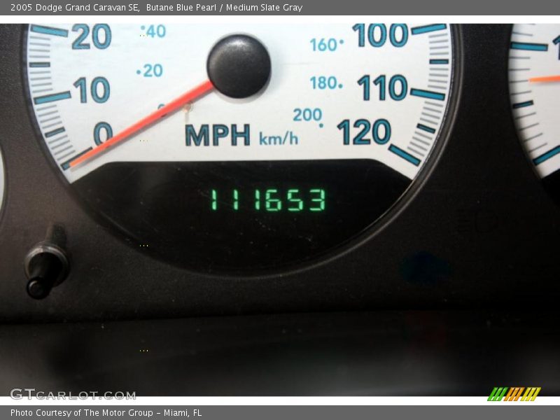 Butane Blue Pearl / Medium Slate Gray 2005 Dodge Grand Caravan SE