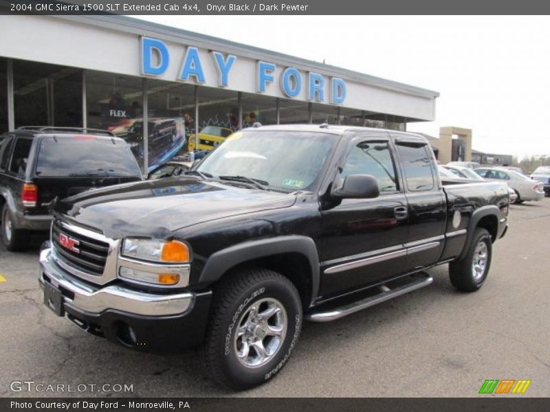 Onyx Black / Dark Pewter 2004 GMC Sierra 1500 SLT Extended Cab 4x4