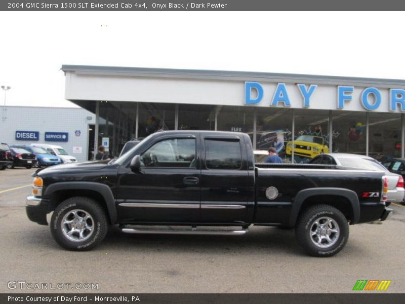 Onyx Black / Dark Pewter 2004 GMC Sierra 1500 SLT Extended Cab 4x4