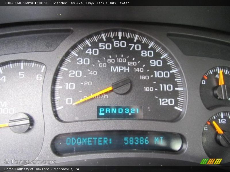 Onyx Black / Dark Pewter 2004 GMC Sierra 1500 SLT Extended Cab 4x4