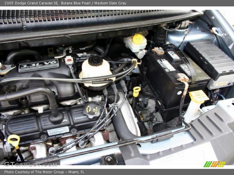 Butane Blue Pearl / Medium Slate Gray 2005 Dodge Grand Caravan SE